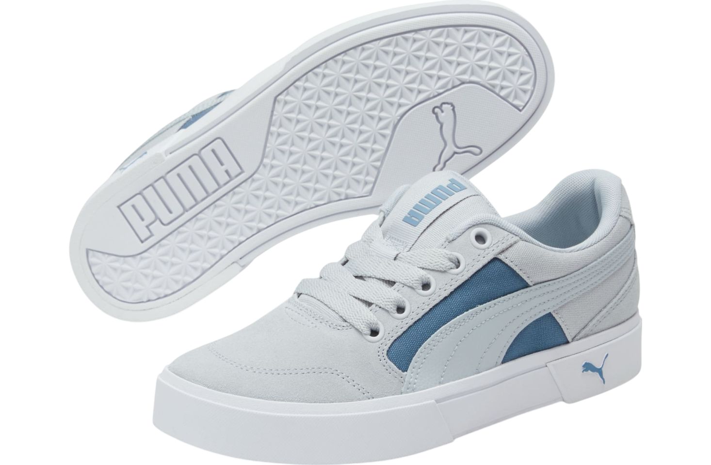 Puma C-Rey Suede Platinum Gray / Deep Dive | KicksOnFire