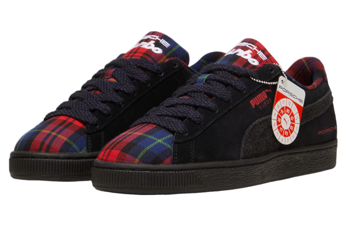 Puma Porsche Legacy Suede Classic Tartan Black / Redmazing - Sep 