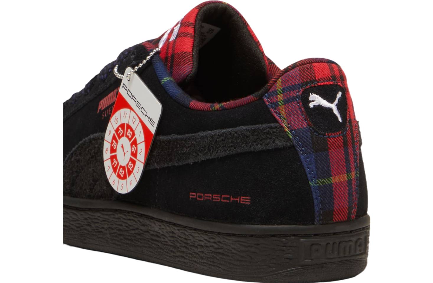 Puma Porsche Legacy Suede Classic Tartan Black / Redmazing - Sep 