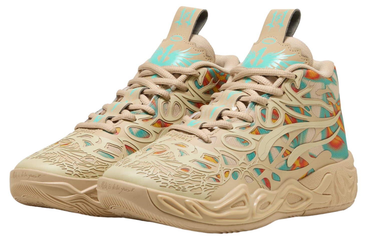 Puma x Lamelo Ball Mb.04 Flare GS Light Sand / Aquatic | KicksOnFire