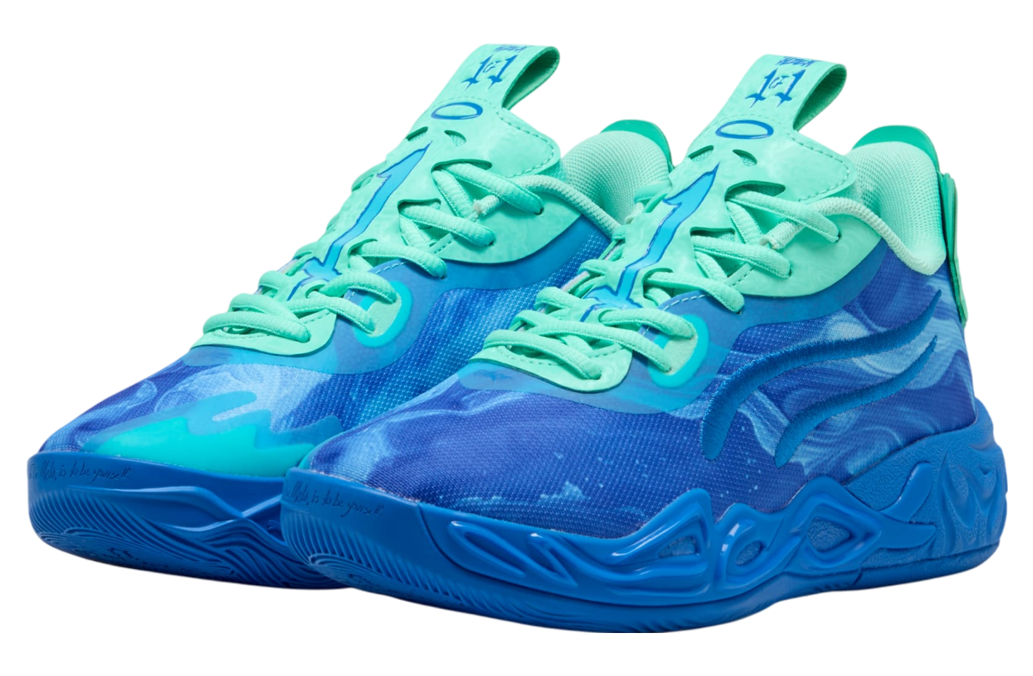 Puma Men\'s 11.5 ROTY LaMello Ball Basketball Shoes Blue Atoll Ultra Sneakers Amazon.com | PUMA Mens Mb.02 Roty Basketball Sneakers Shoes  main image 2