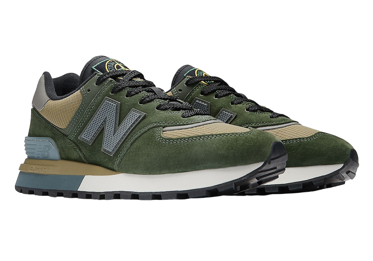 Stone Island x New Balance 574 Legacy Dark Green - Jun 2024 