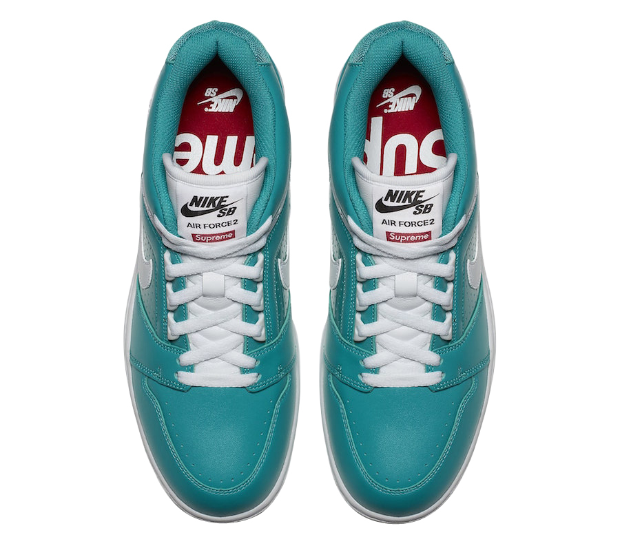 Supreme x Nike SB Air Force 2 New Emerald