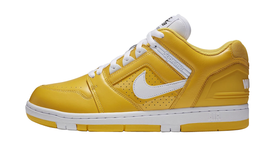 Supreme x Nike SB Air Force 2 Varsity Maize