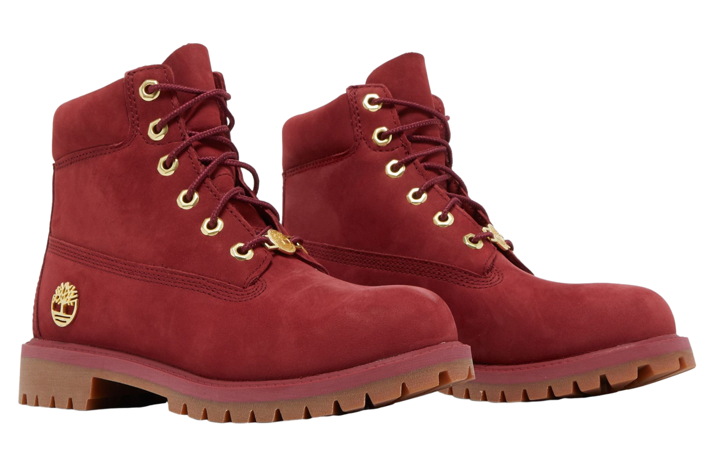 Timberland 6 Inch Premium Junior Burgundy