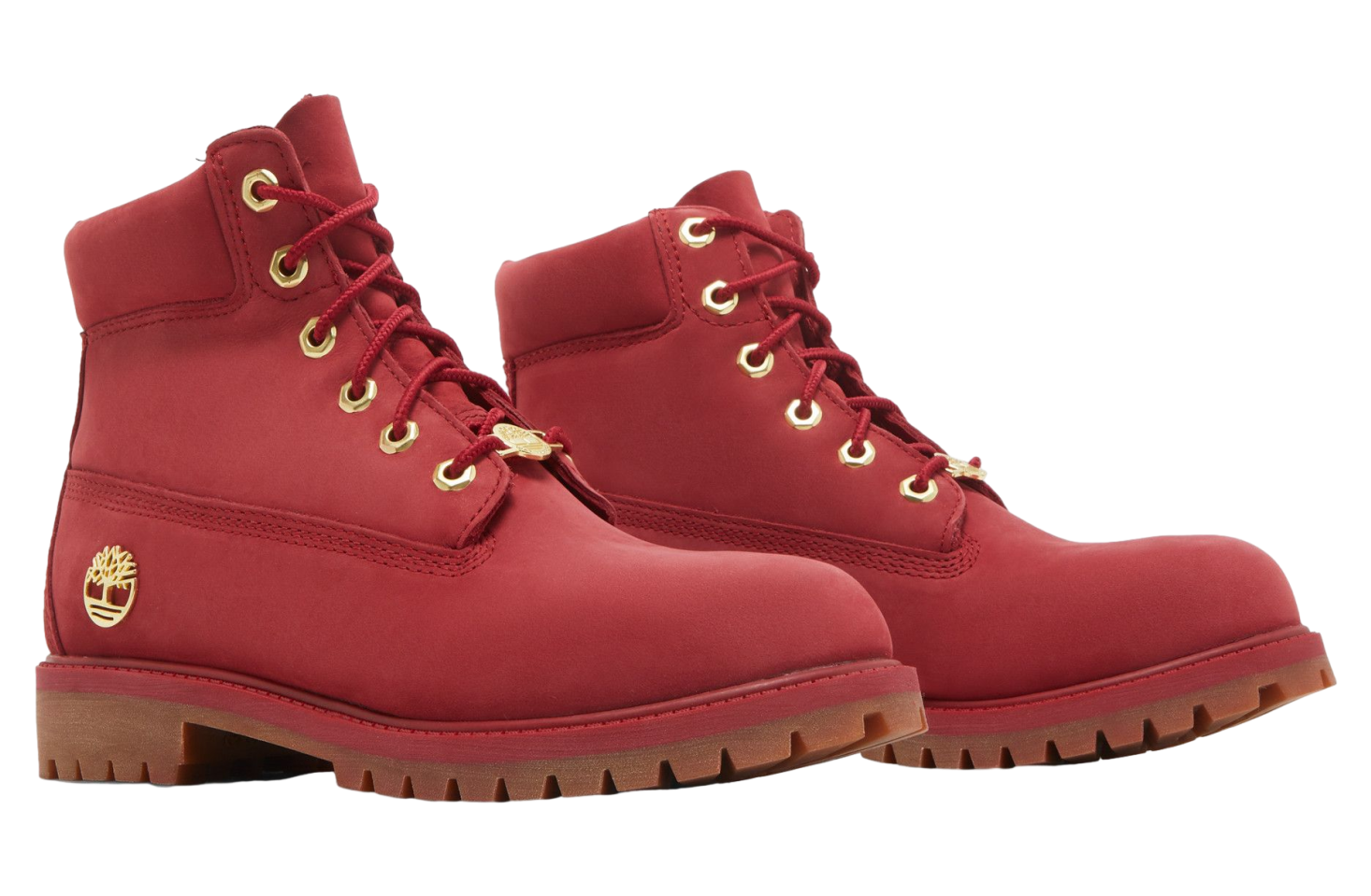 Timberland 6 Inch Premium Junior Dark Red