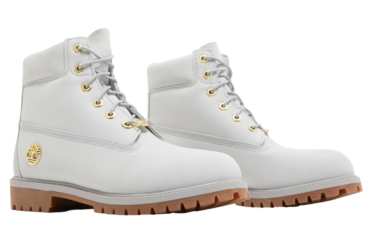 Timberland 6 Inch Premium Junior Light Grey Gum
