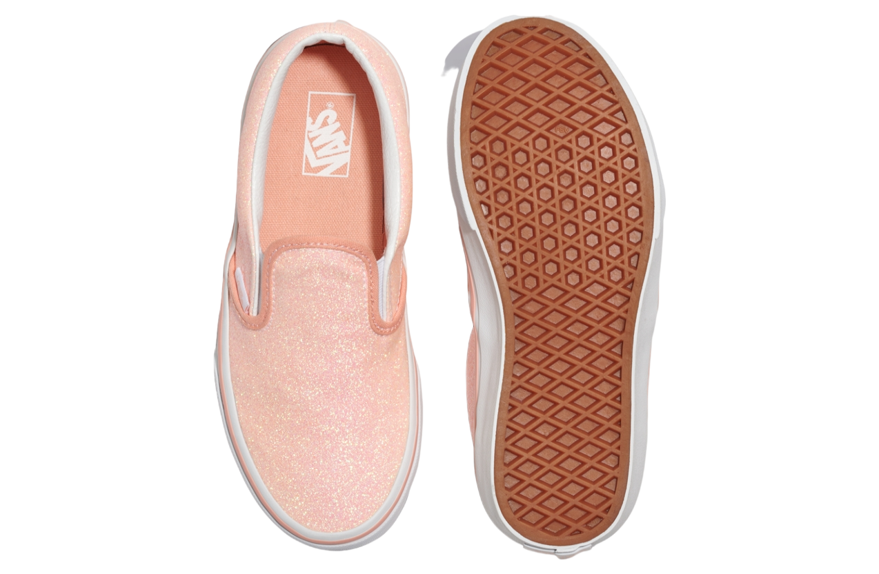 Vans Classic Slip-on Glitter GS Apricot Nectar