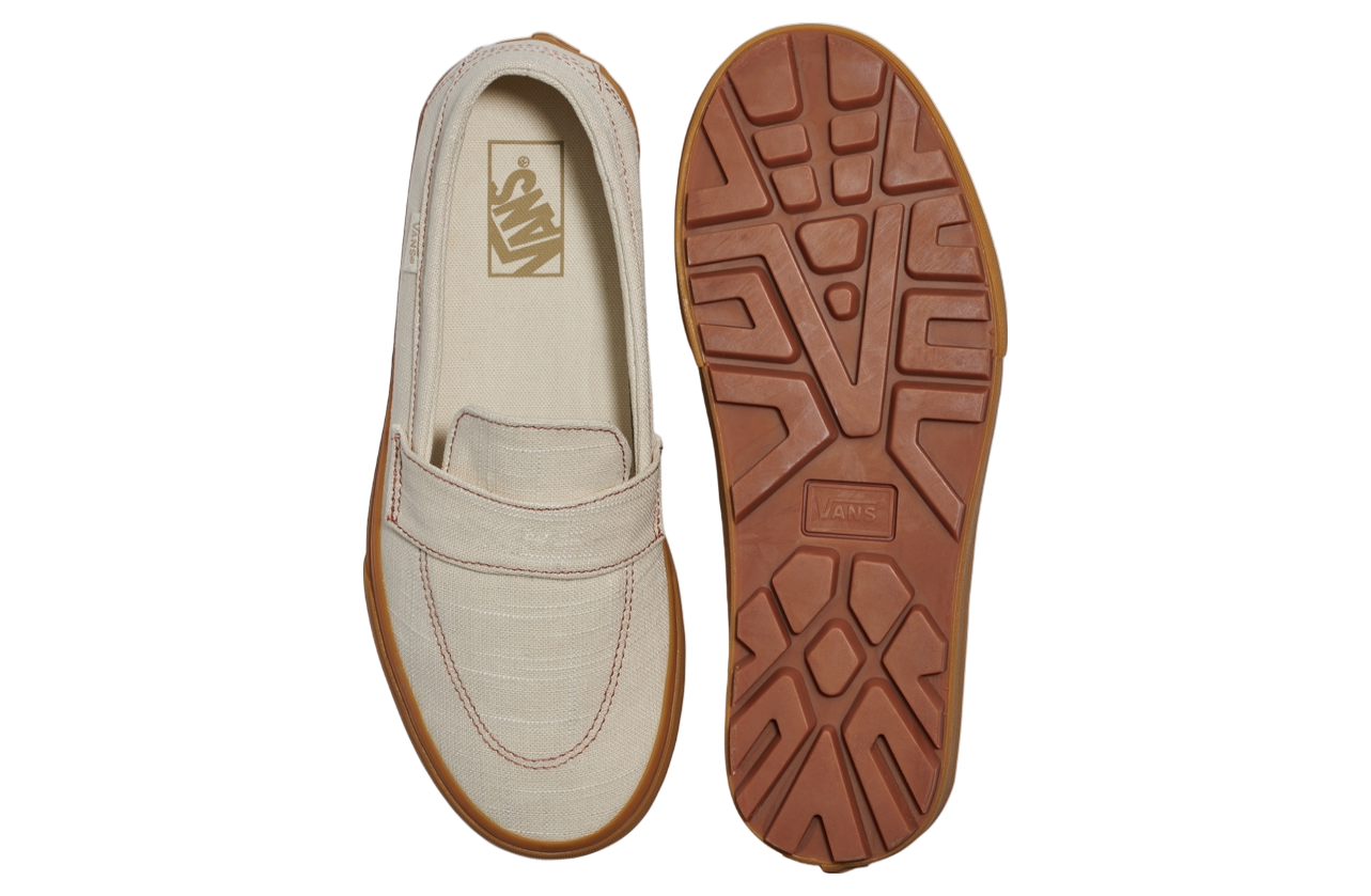 Vans Style 53 Linen Canvas Natural Gum Loafers Sneaker Size 8 NWOT Vans LX Loafer 53 main image 4