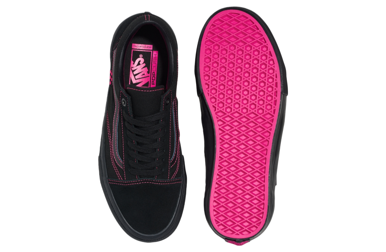 Vans Skate Old Skool Neon Black / Pink - Jun 2024 - VN0005W0B9P 