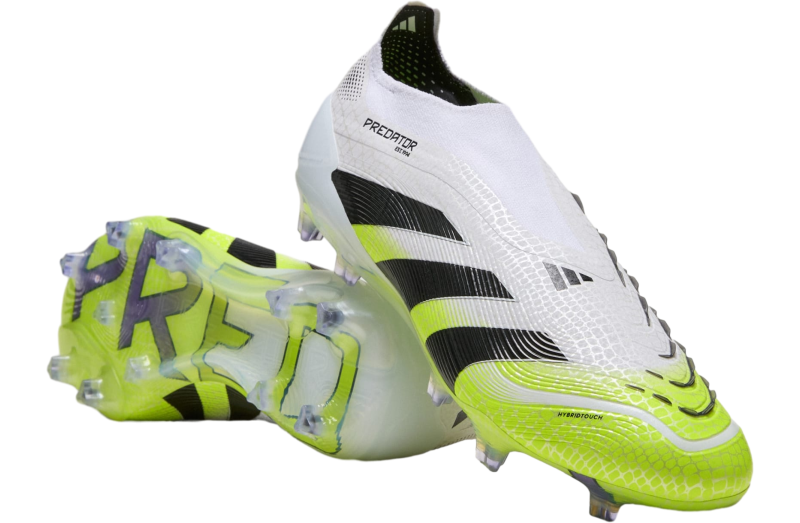 Adidas Predator Elite LL FG Soccer Cleats WhiteWhite/Black/Lemon JI1075 Size 11 Sports Locker | Predator Elite LL-White/Black/Lemon main image 4