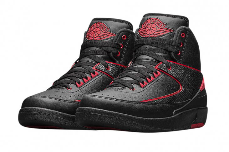 Nike Air Jordan 2 Retro Alternate 87 Black-Varsity Red Sz 8.5 Nike Air Jordan 2 Retro Alternate 87 Black Varsity Red  main image 3