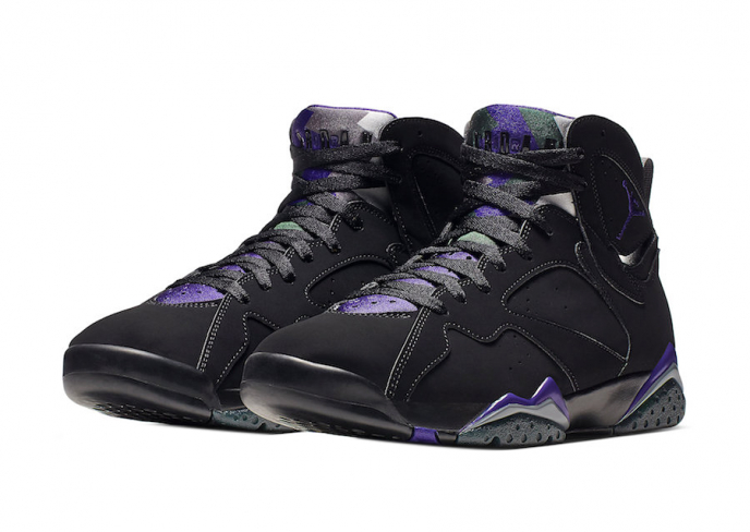 Nike Air Jordan 7 VII Retro Ray Allen Bucks Black Purple 304775-053 Mens Size 13 $_12.JPG?set_id=880000500F main image 2