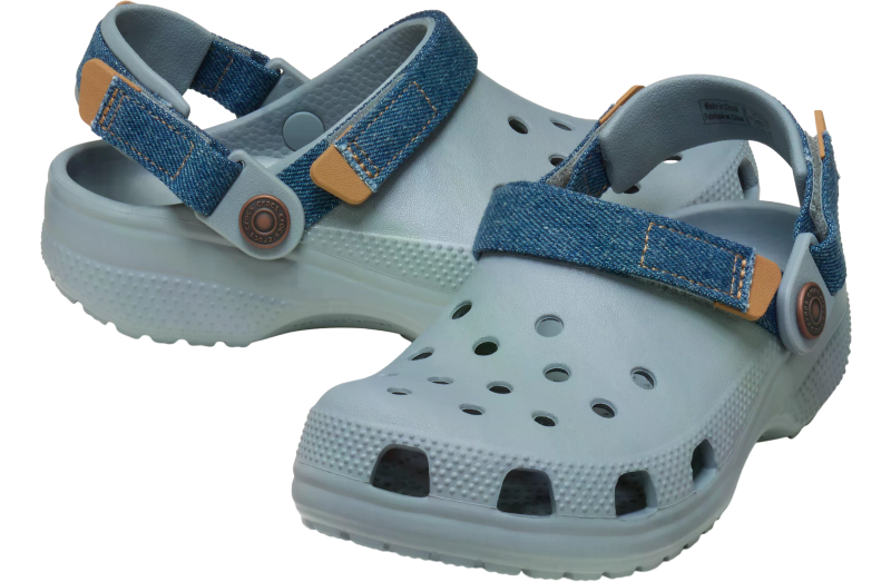 Crocs Classic Denim Adjustable Backstrap Clog GS Concrete - Sep 2025 ...