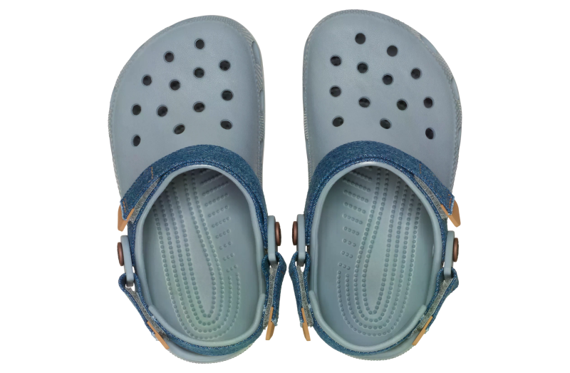 Crocs Classic Denim Adjustable Backstrap Clog GS Concrete - Sep 2025 ...