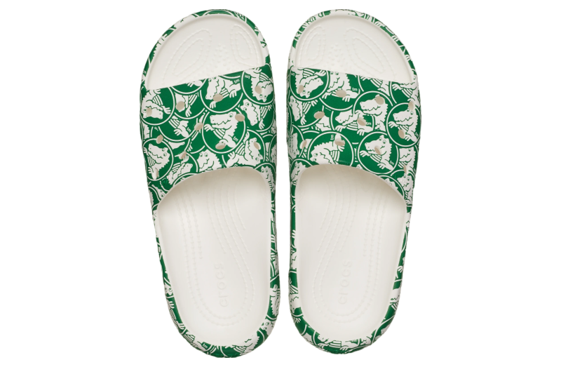 Crocs Classic Duke Print Slide 2.0 Green Ivy - Sep 2023 - 209991-3WH ...