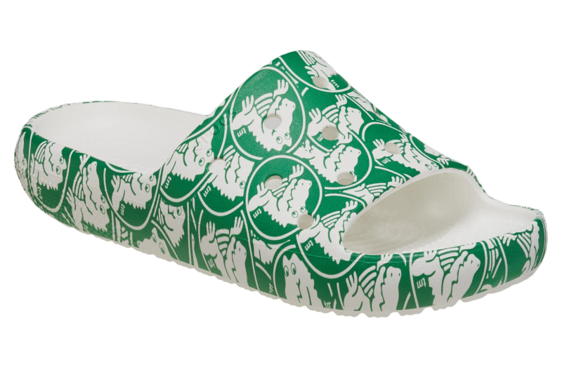 Crocs Classic Duke Print Slide 2.0 Green Ivy - Sep 2023 - 209991-3WH ...