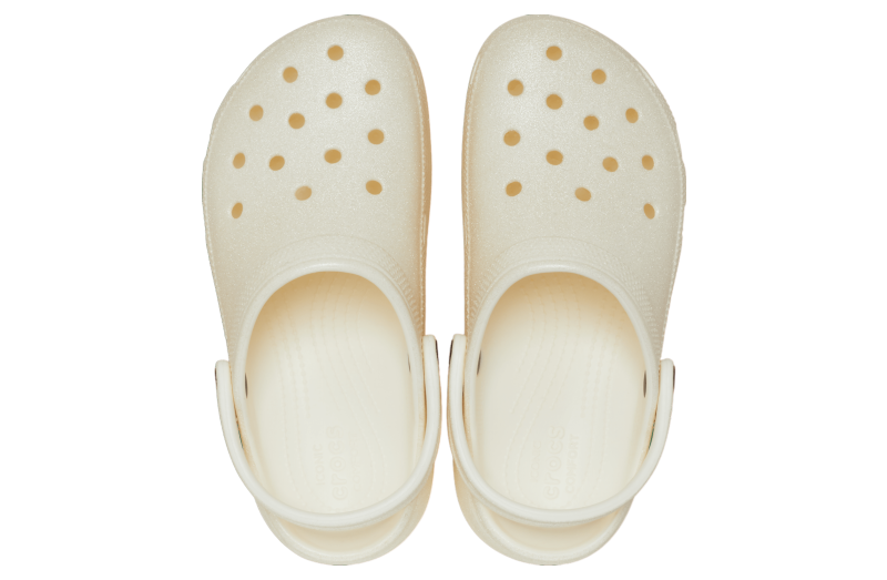 Crocs Classic Platform Glitter Clog WMNS Chalk - Aug 2023 - 207241-0WV ...