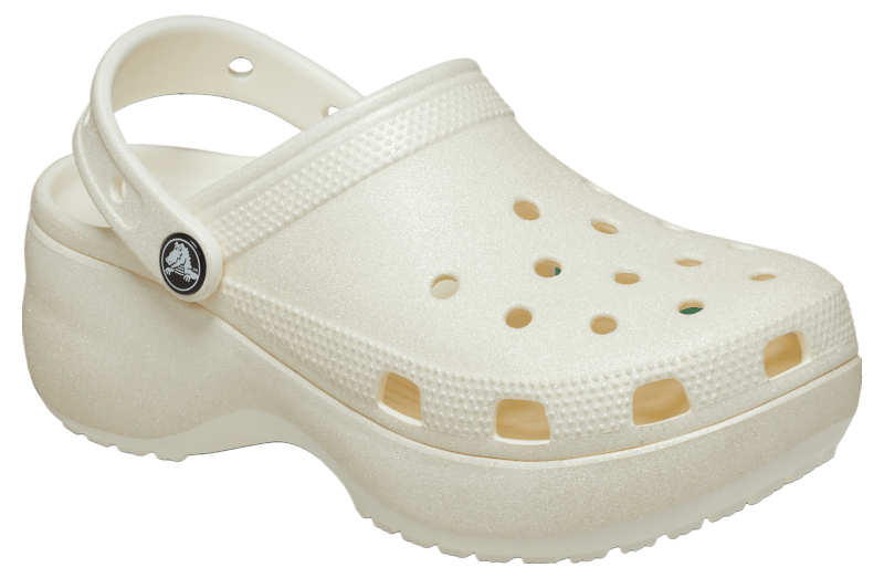 Crocs Classic Platform Glitter Clog WMNS Chalk - Aug 2023 - 207241-0WV ...