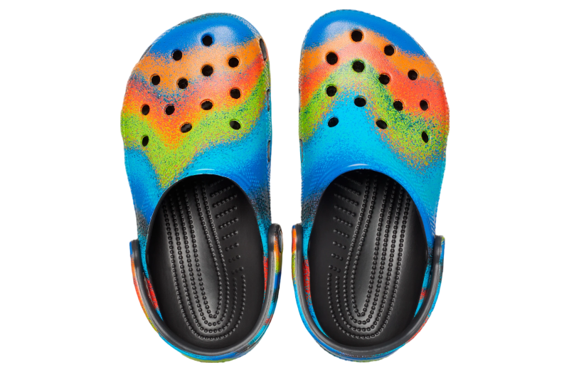 Crocs Classic Spray Dye Clog Black / Multi - Feb 2022 - 208054-0C4 ...