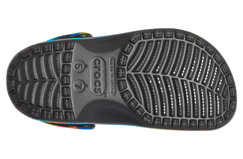 Crocs Classic Spray Dye Clog Black / Multi - Feb 2022 - 208054-0C4 ...