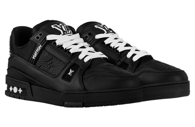 Louis Vuitton LV Trainer Black / White Monogram Embossed  display picture 1