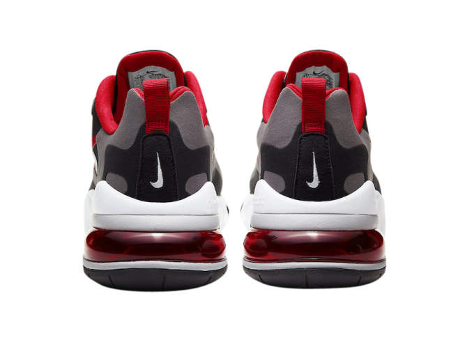 Nike Air Max 270 React Black Iron Grey University Red Men’s US 9 CI3866‑002 UIB Nike Air Max 270 React Black Iron Grey University Red Men main image 3