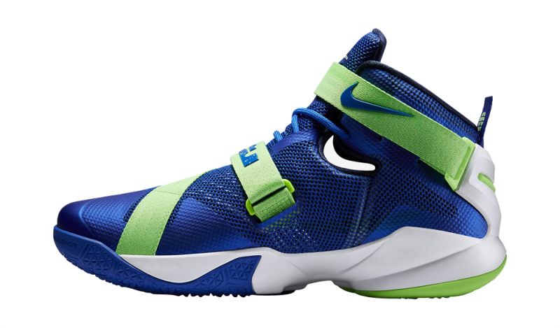 Nike Lebron Soldier 9 Sprite Shoes 749417 Sz 8.5 Green Basketball Athletic Mens Nike LeBron Soldier 9 EP  main image 3