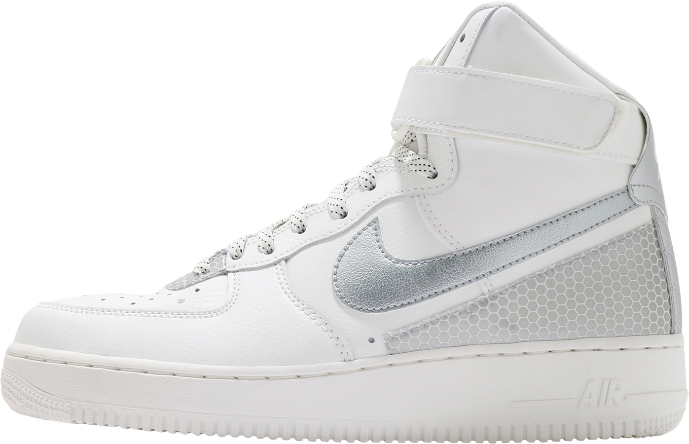 3M x Nike Air Force 1 High 07 LV8 Summit White Metallic Silver 