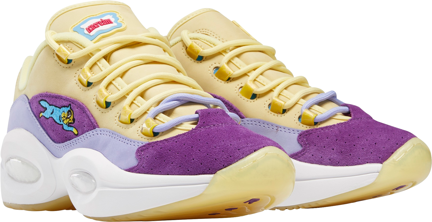 BBC x Reebok Question Low Running Dog Yellow Purple