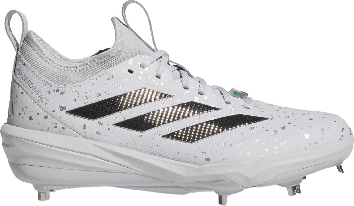 Adidas Adizero Impact BSB Mens Baseball Cleats White Grey Metal IF3354 Size 16 Adizero Impact TPU BSB 2.0 SHD – Sports Basement main image 3