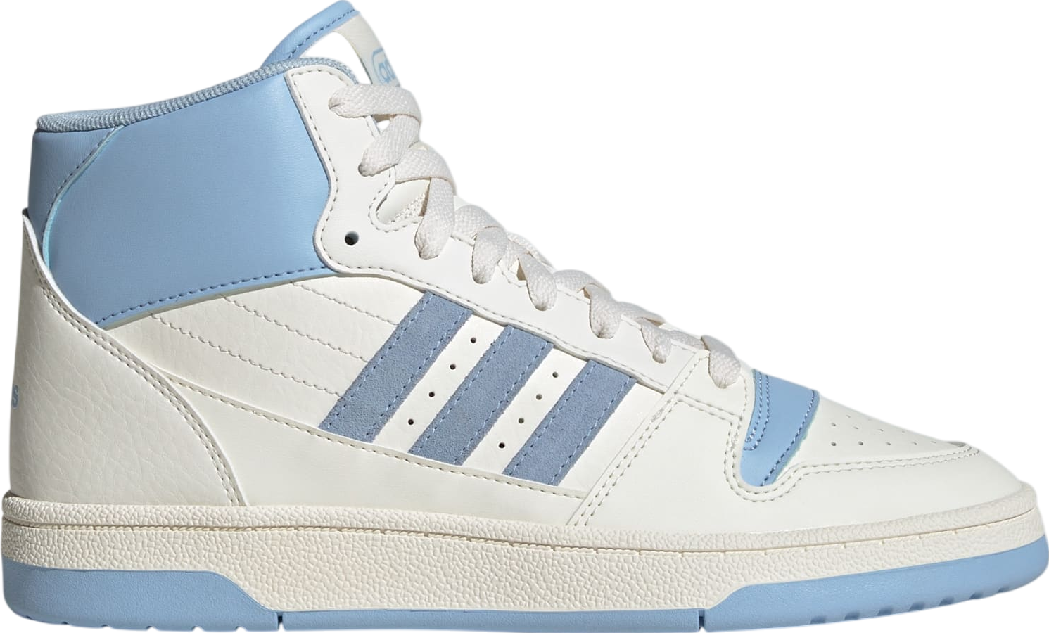 Adidas Womens 8 Break Start Mid White Glow Blue Lace Up Sneakers IH7879 Adidas Break Start Mid  main image 2