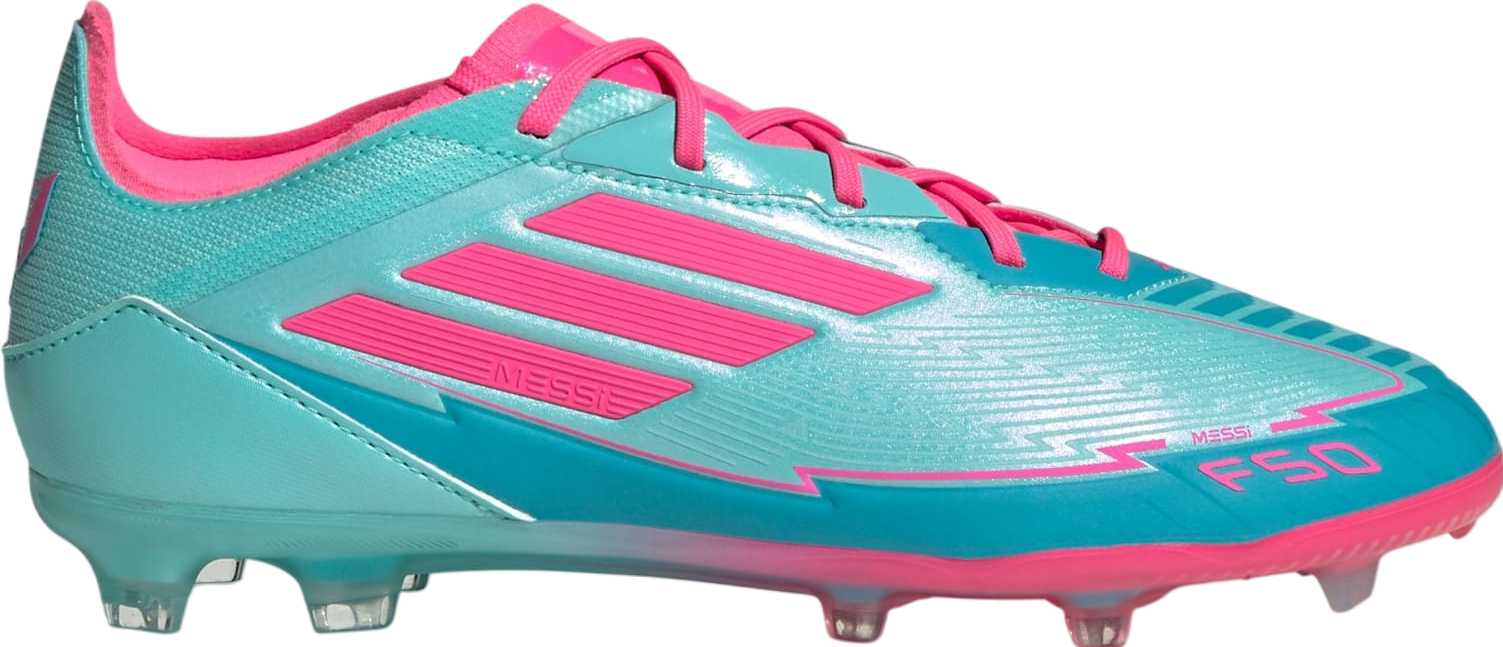 Adidas F50 Elite Messi FG GS Flash Aqua / Lucid Pink | KicksOnFire
