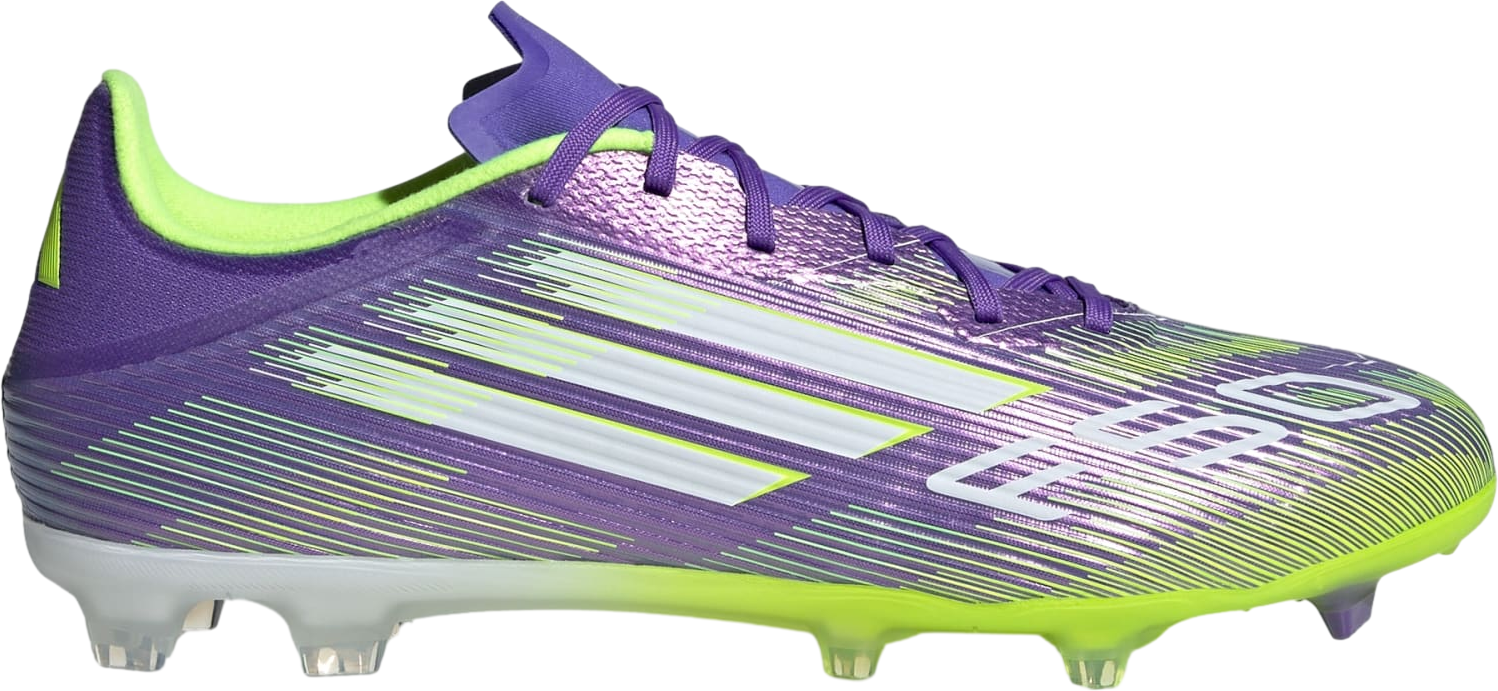 Adidas F50 League FG/MG Soccer Cleats JI0003 Purple Yellow‎ White Size M 12/W 13 Adidas F50 League Mid FGxMG | Men main image 4