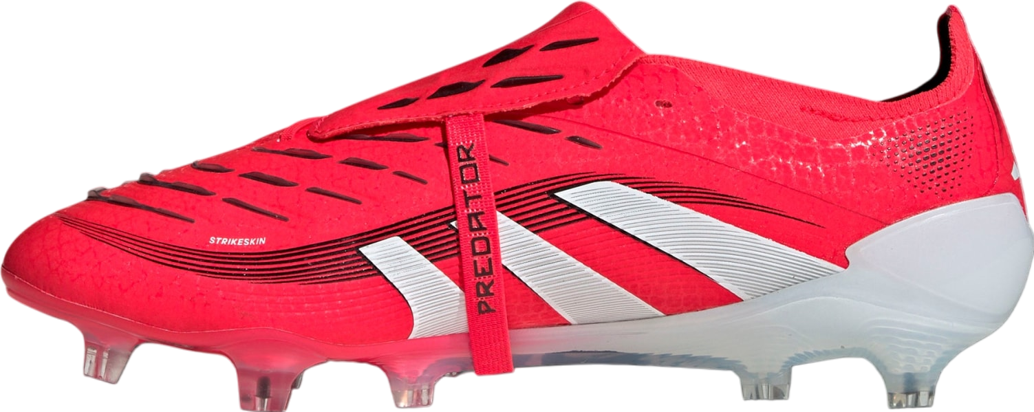 adidas predator fold-over tong firm ground soccer cleats (lucid red/cloud white) Adidas Predator Elite Fold-Over Tongue Firm Ground Boots  main image 4