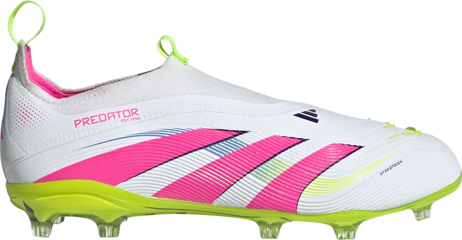 adidas Iridescent Pink and White Laceless Soccer Cleats adidas Kids main image 4