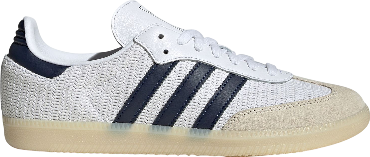 Adidas 7.5 Men’s Samba OG Warm Vanilla Night Indigo Enamel Lace Bling NIB Adidas - Samba OG  main image 2