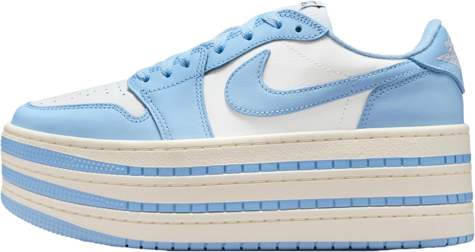 Air Jordan 1 Low Triple Stack Psychic Blue / White - Dec 2025 