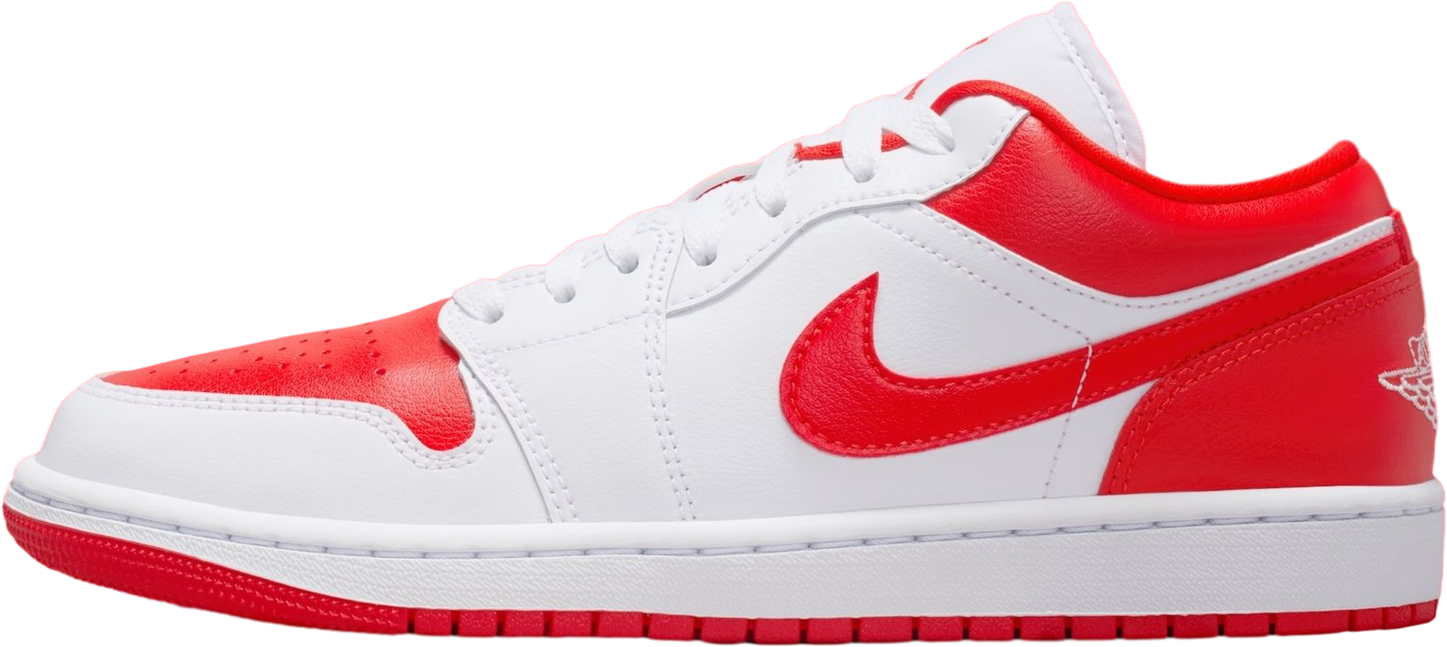 Air Jordan 1 Low White / Chile Red