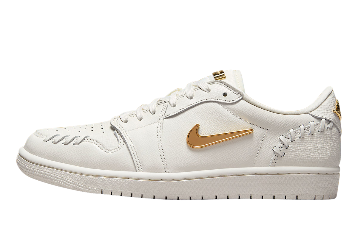 Air Jordan 1 Low WMNS Method of Make White Metallic Gold - Nov 