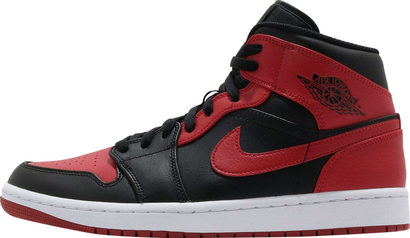 Air Jordan 1 Mid Gym Red Black - Aug 2018 - 554724610 