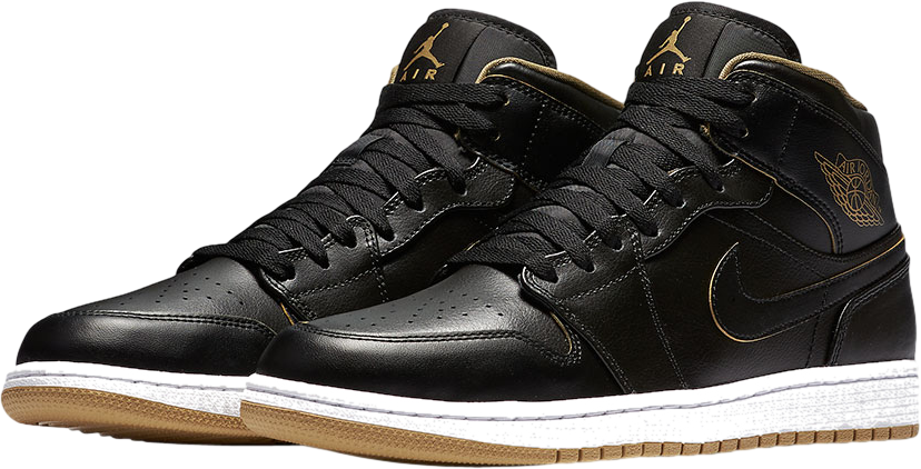Air Jordan 1 Mid White Black Yellow - Jun 2022 - 554724-701  display picture 1