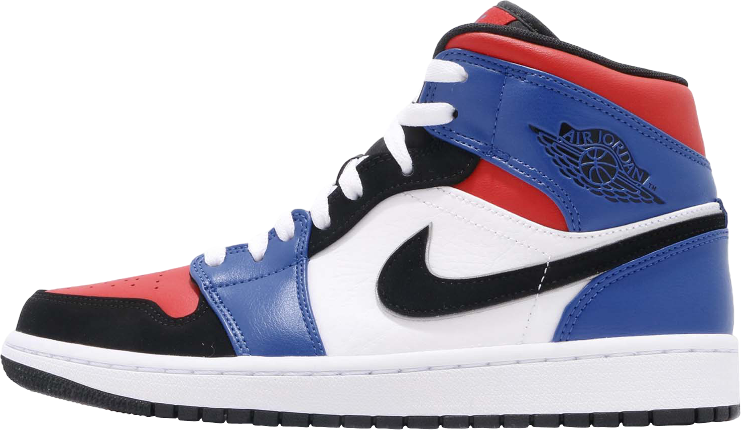 Air Jordan 1 Mid Hyper Royal University Red - Feb 2019 - 554724124 