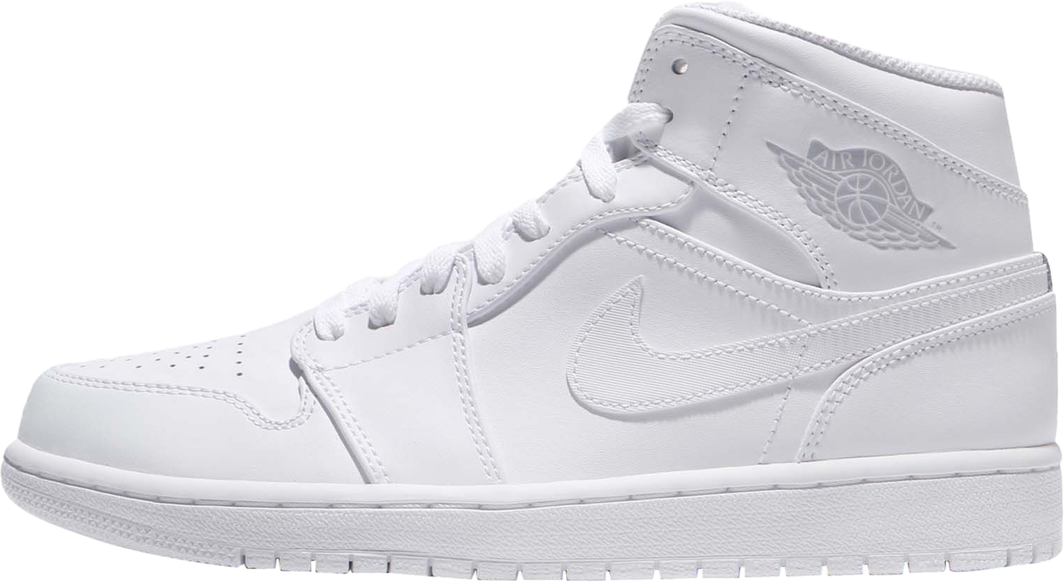 Nike Air Jordan 1 Mid Triple White Men’s Shoes 554724-136 Sneaker Size 8 Nike Air Jordan 1 Mid Triple White 554724-136 Men main image 3