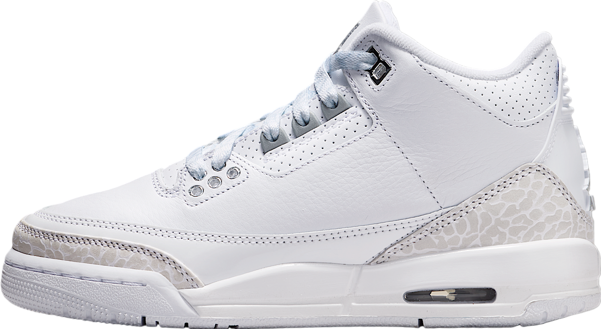 Air Jordan 3 GS White / Metallic Silver - Jul 2025 - DM0967-111 