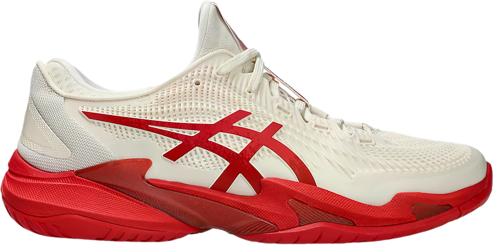 Asics Court FF 3 Novak Cream / Classic Red | KicksOnFire