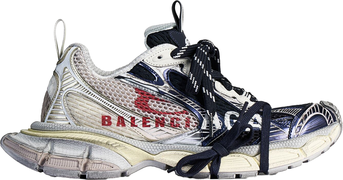 Balenciaga 3xl Split Logo Eggshell / Red - Mar 2026 