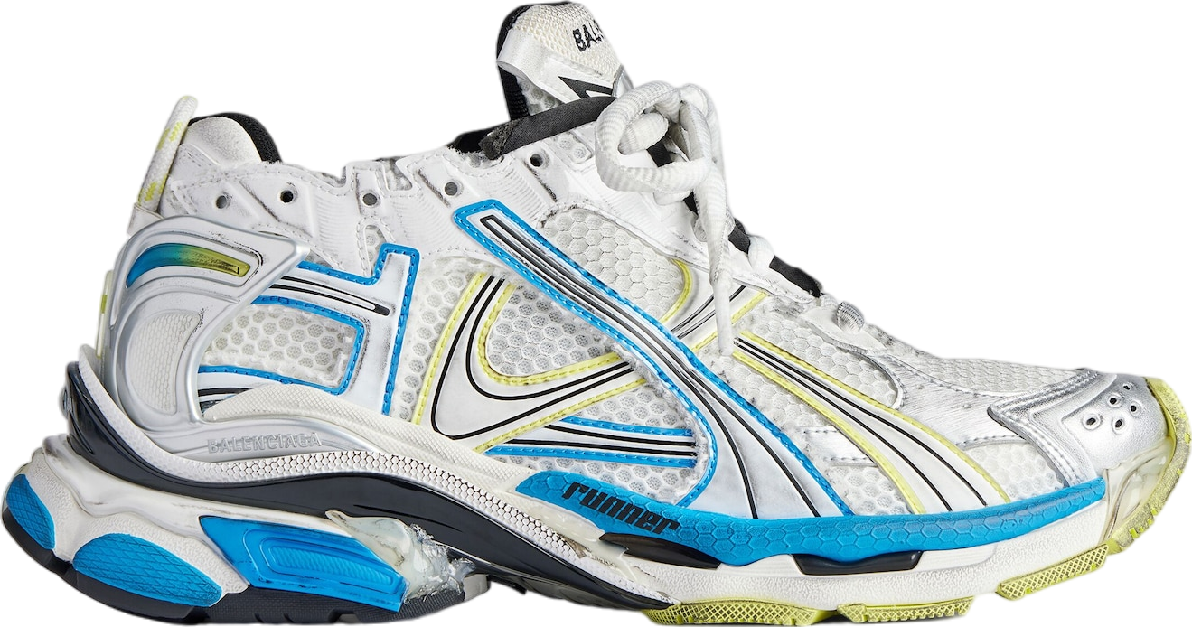 Balenciaga Runner White / Yellow / Blue - Apr 2024 