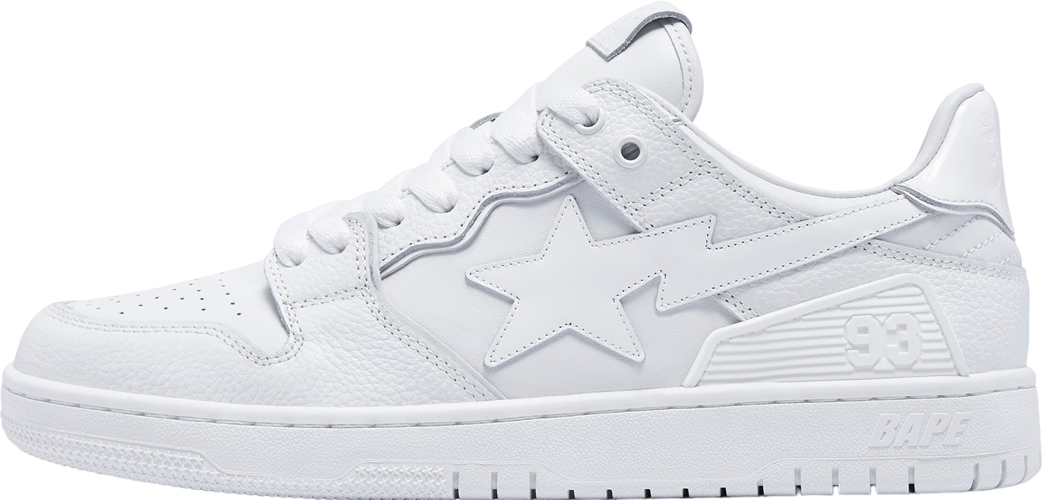 Bape Sk8 Sta #3 White / White - Nov 2023 - 1I70-191-010-White 