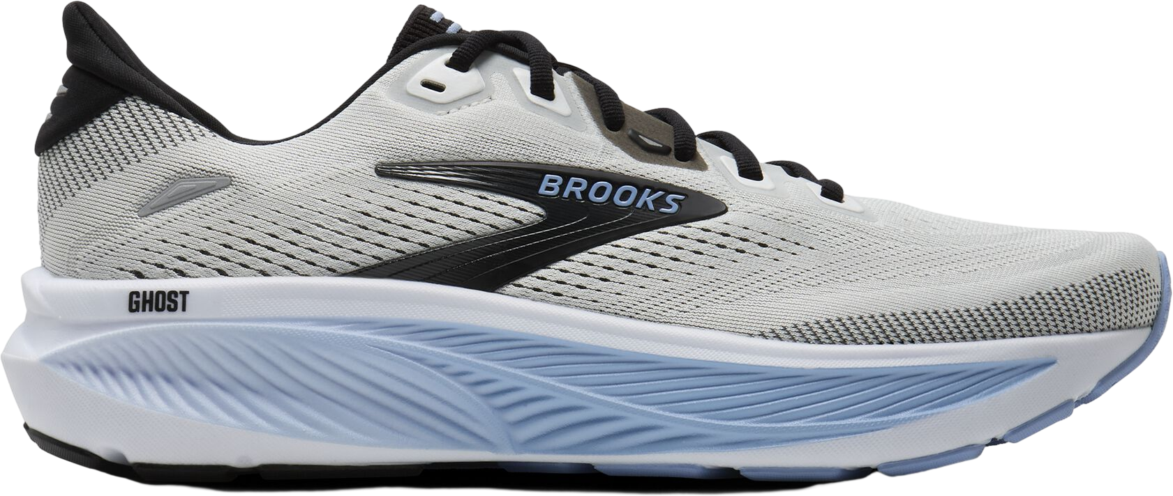 Brooks Ghost 18 Men\'s Running Shoes White/Black/Open Air NEW 110493-1D-172 Brooks Men main image 3